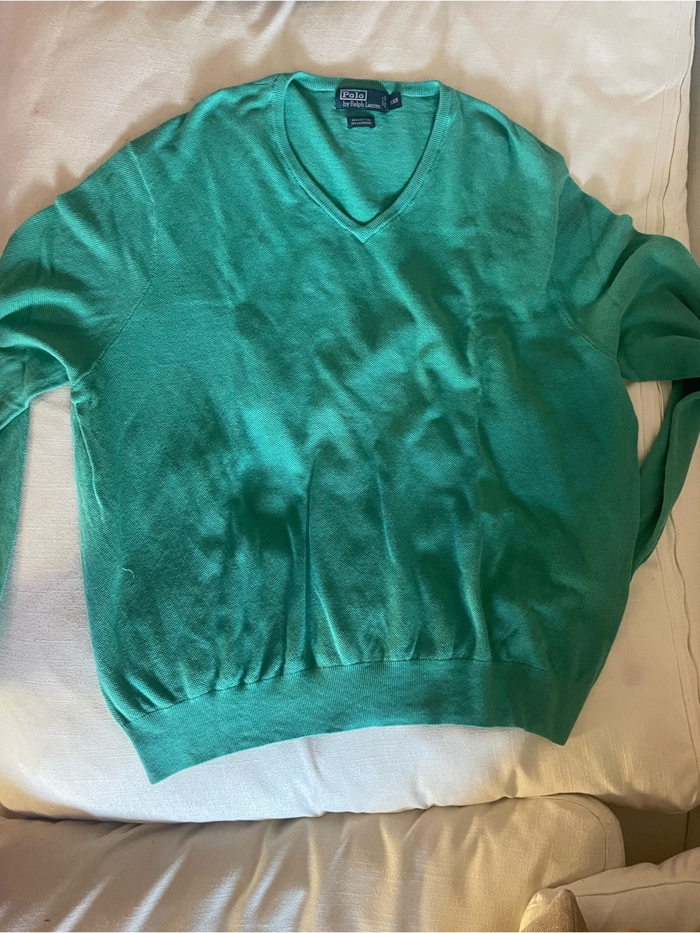 Ralph Lauren Polo Knit Top in Aqua Green